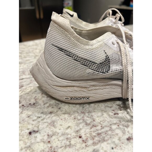 Nike ZOOMX VAPORFLY NEXT% 2 'WHITE METALLIC SILVER' Shoes - Size 8.5 - Picture 3 of 7